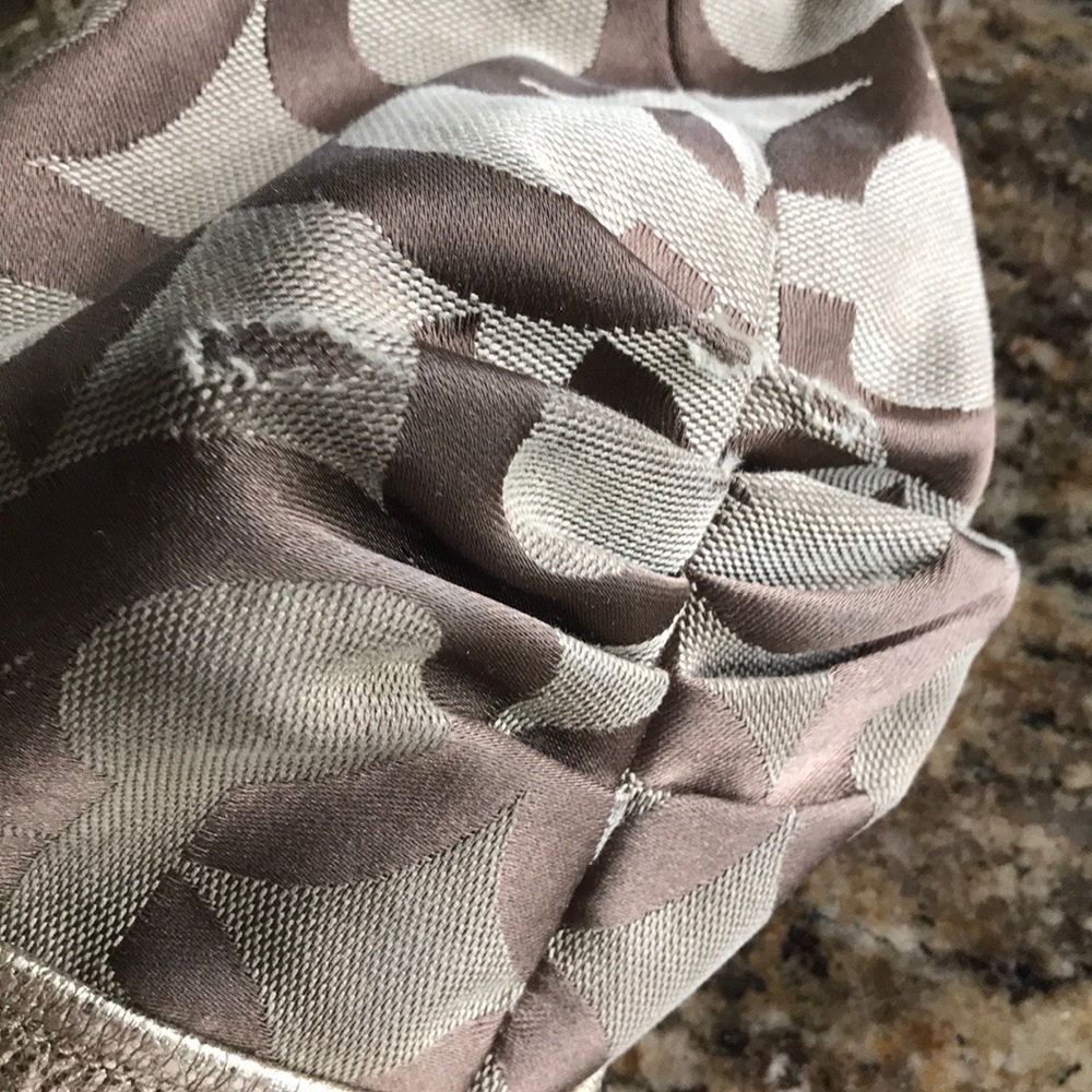 Coach Signature Tote Bag - Brown and Gold - Picture 5 of 5